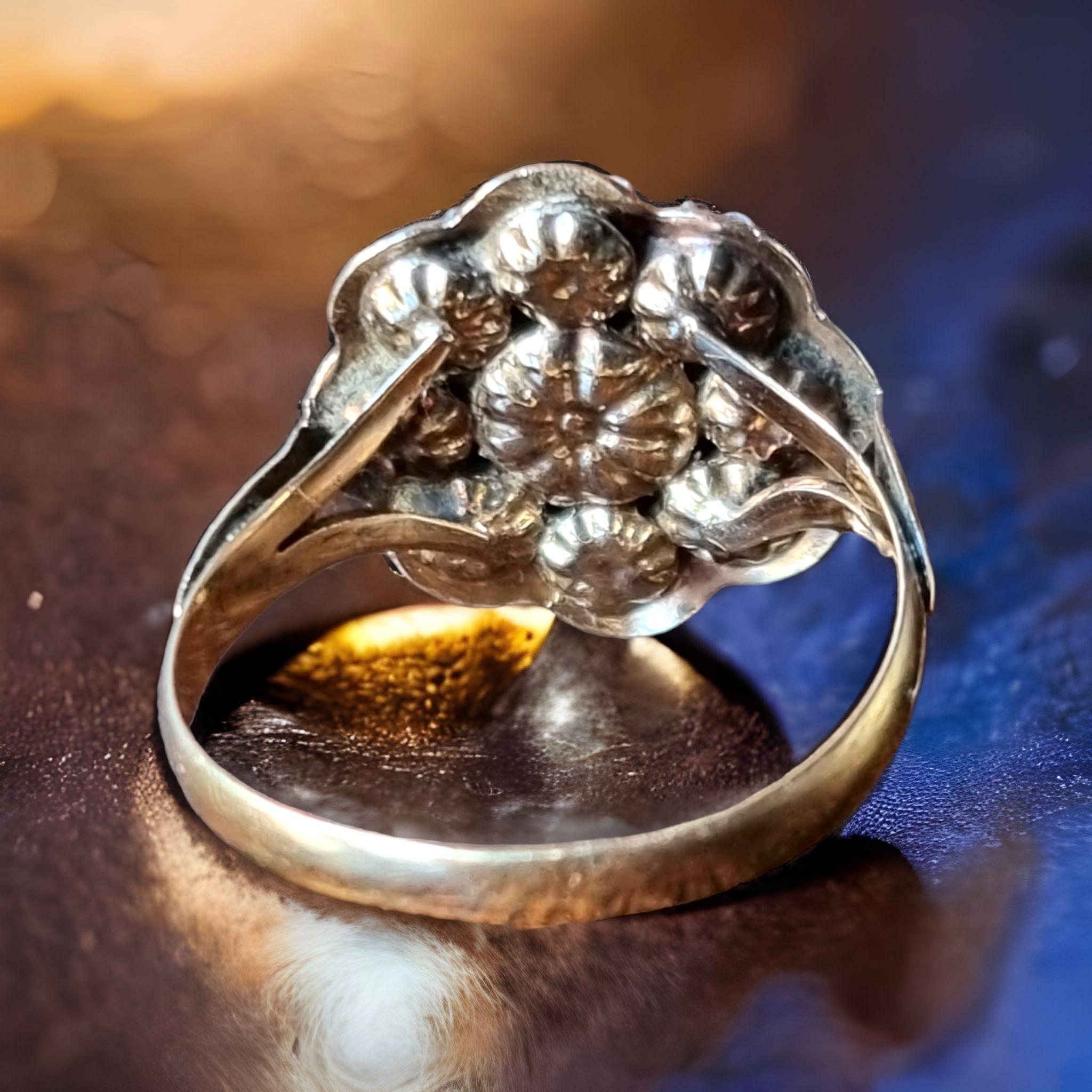 georgian rose cut diamond ring