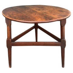 Antique Late Georgian Fruitwood Cricket Table