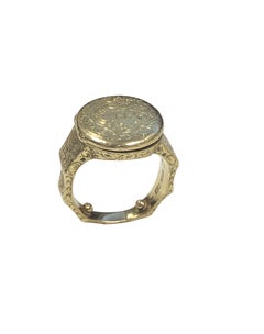 Late Georgian Gold Photo Locket Ring