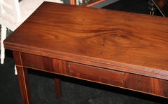 Late Georgian Inlaid Mahogany Card Table