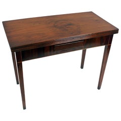 Late Georgian Inlaid Mahogany Card Table