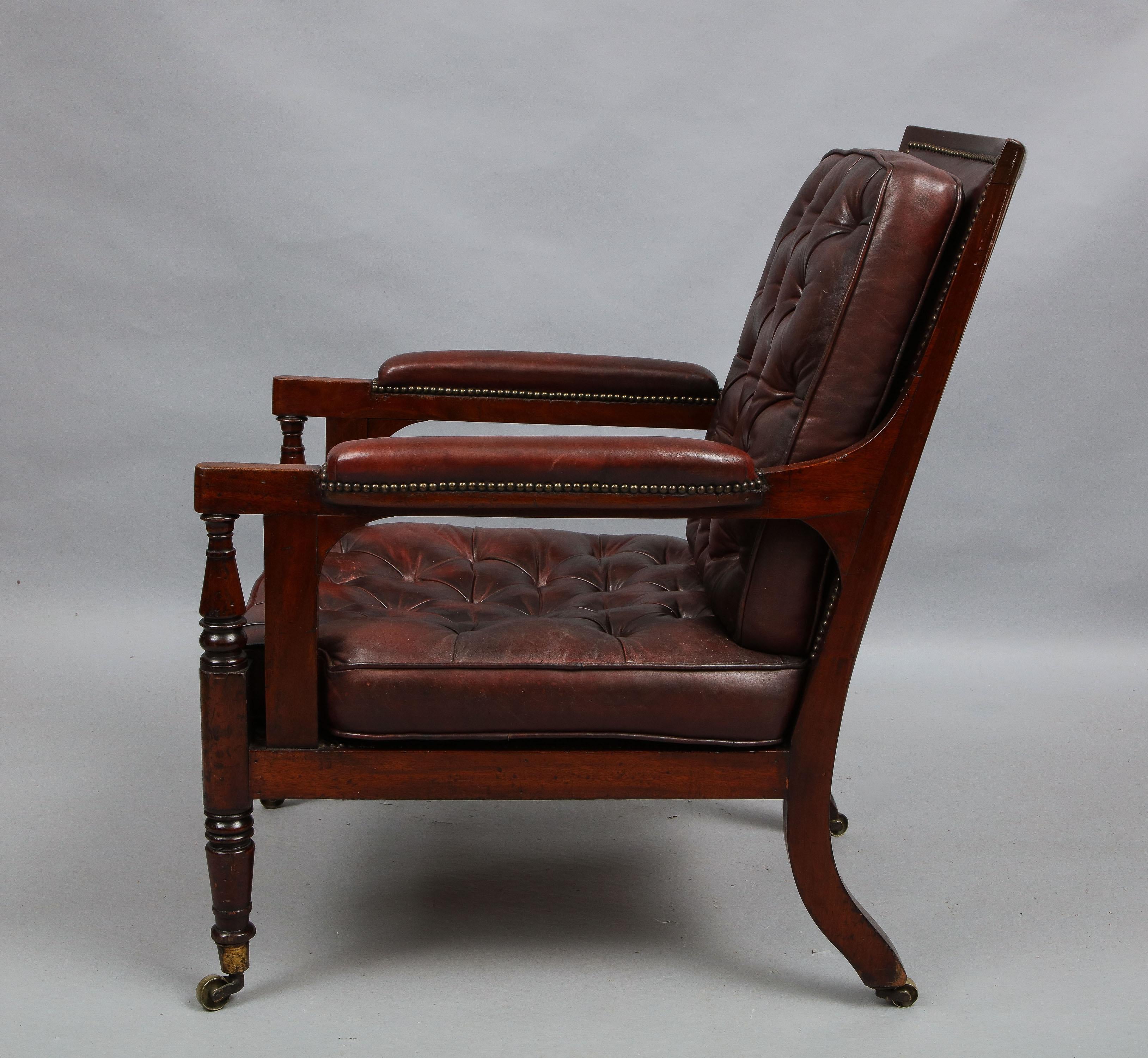 Late Georgian Library Chair 1