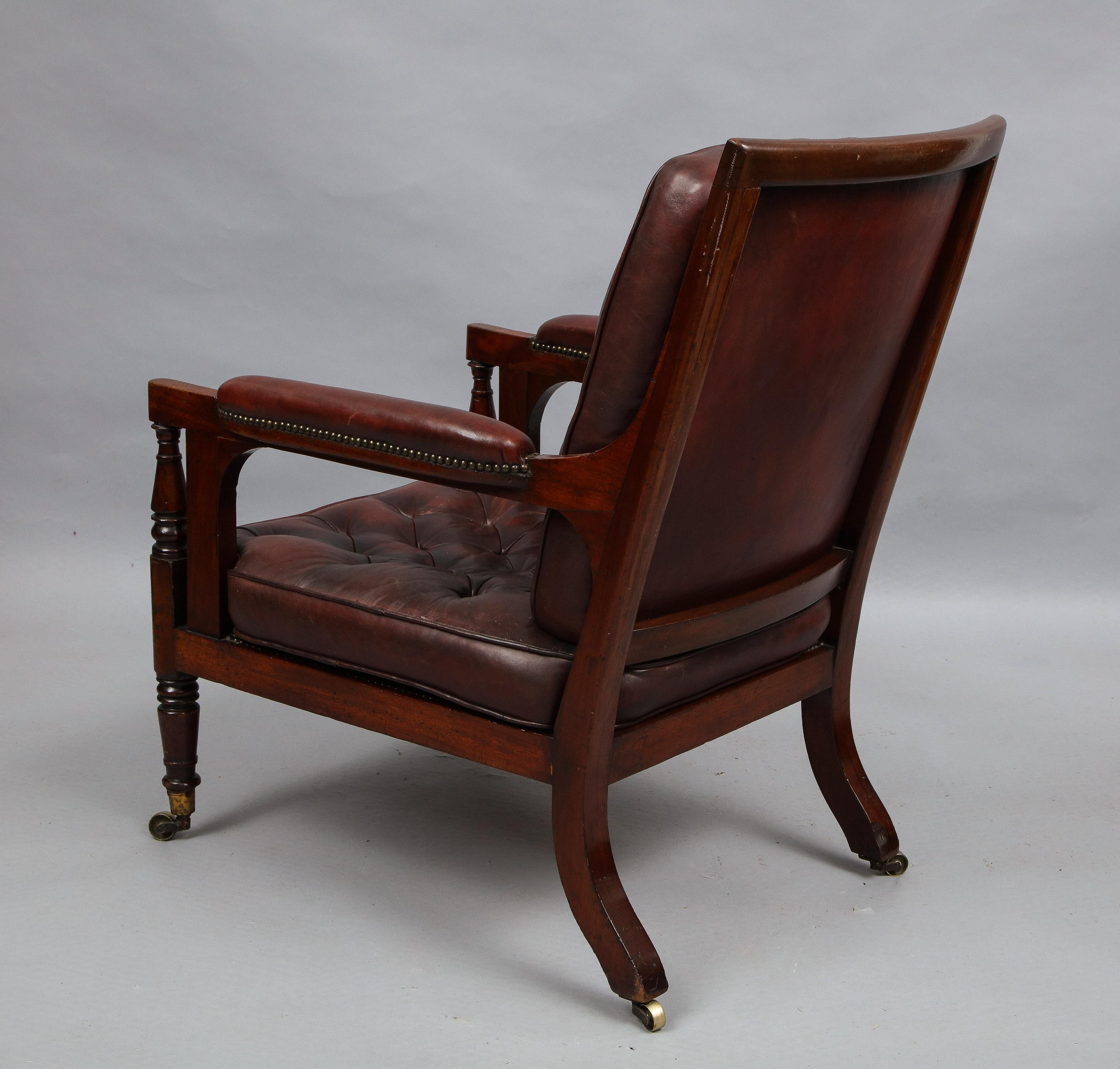 Late Georgian Library Chair 2