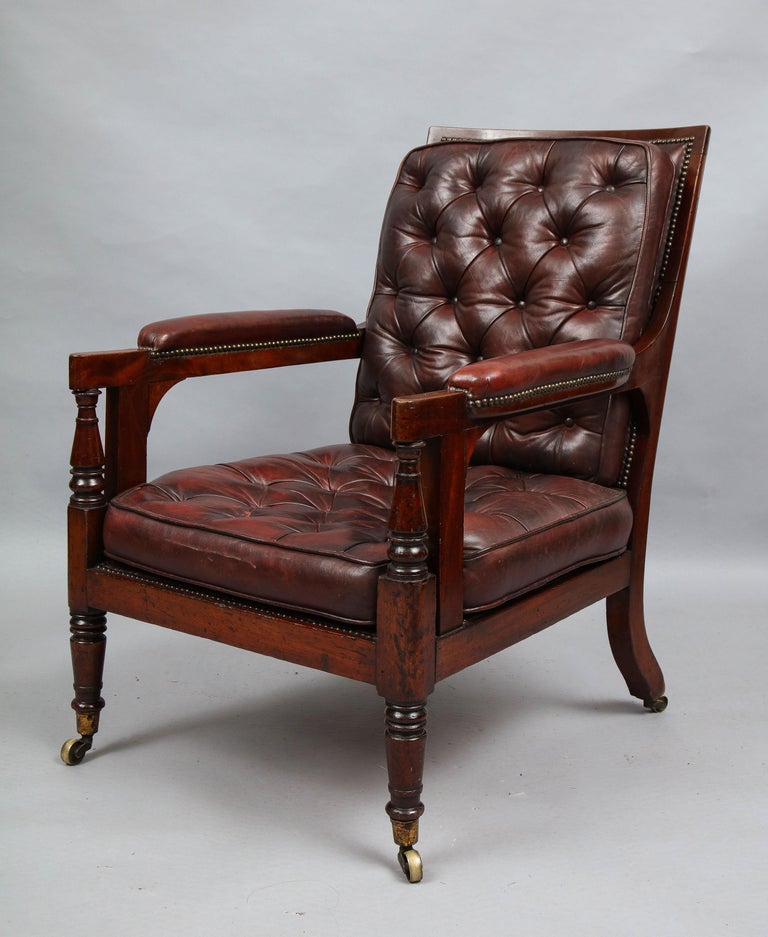 Late Georgian Library Chair at 1stDibs