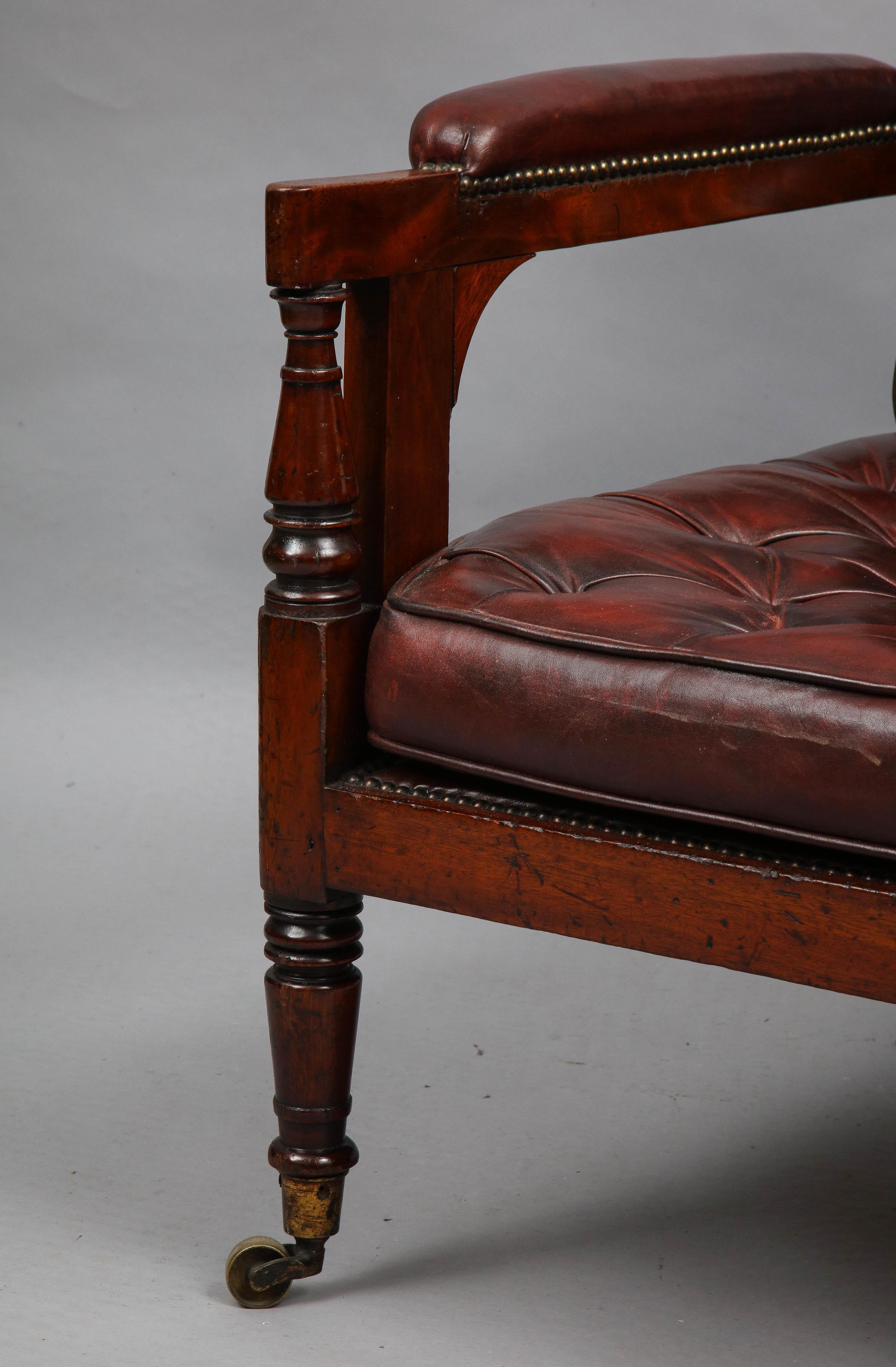 George IV Late Georgian Library Chair