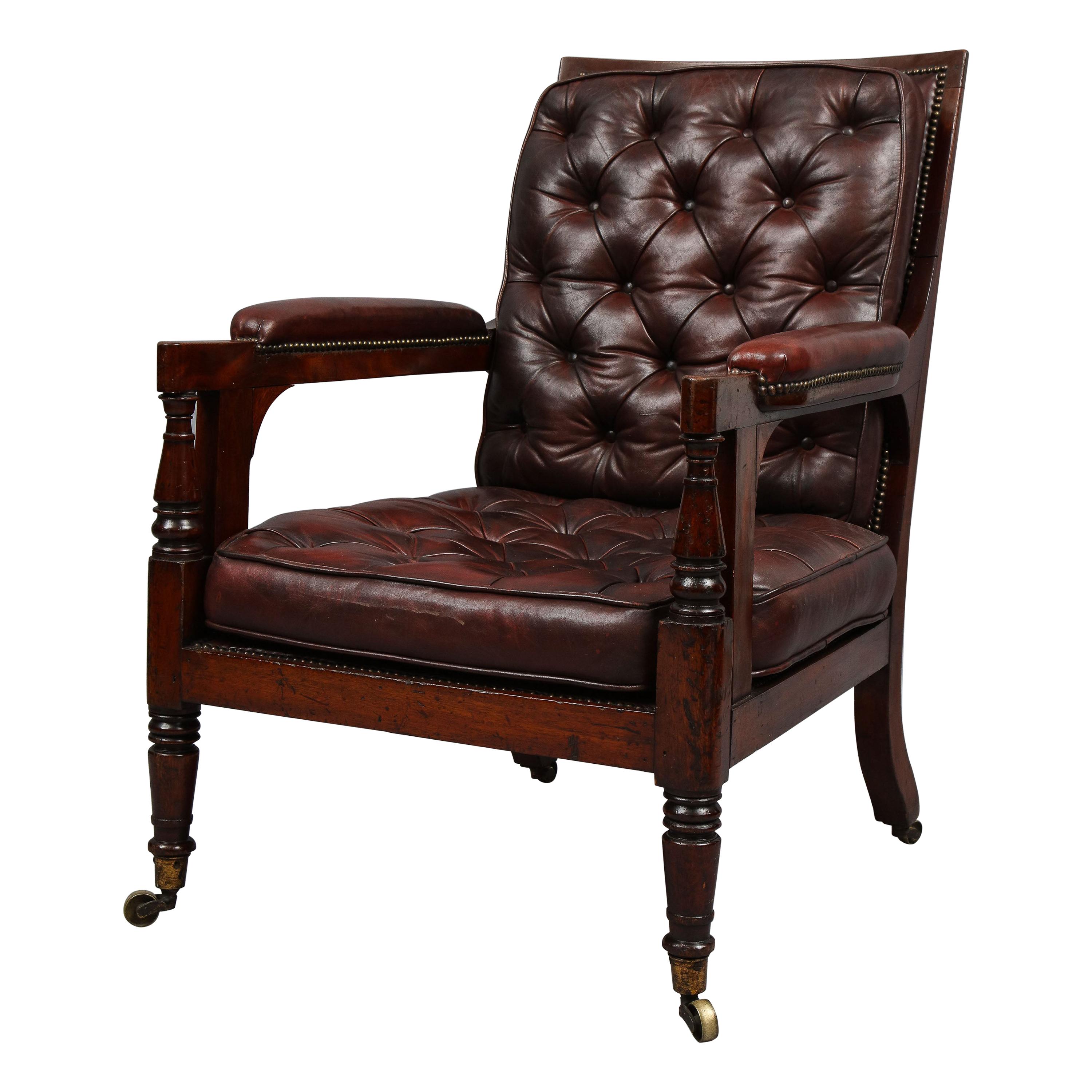 Late Georgian Library Chair