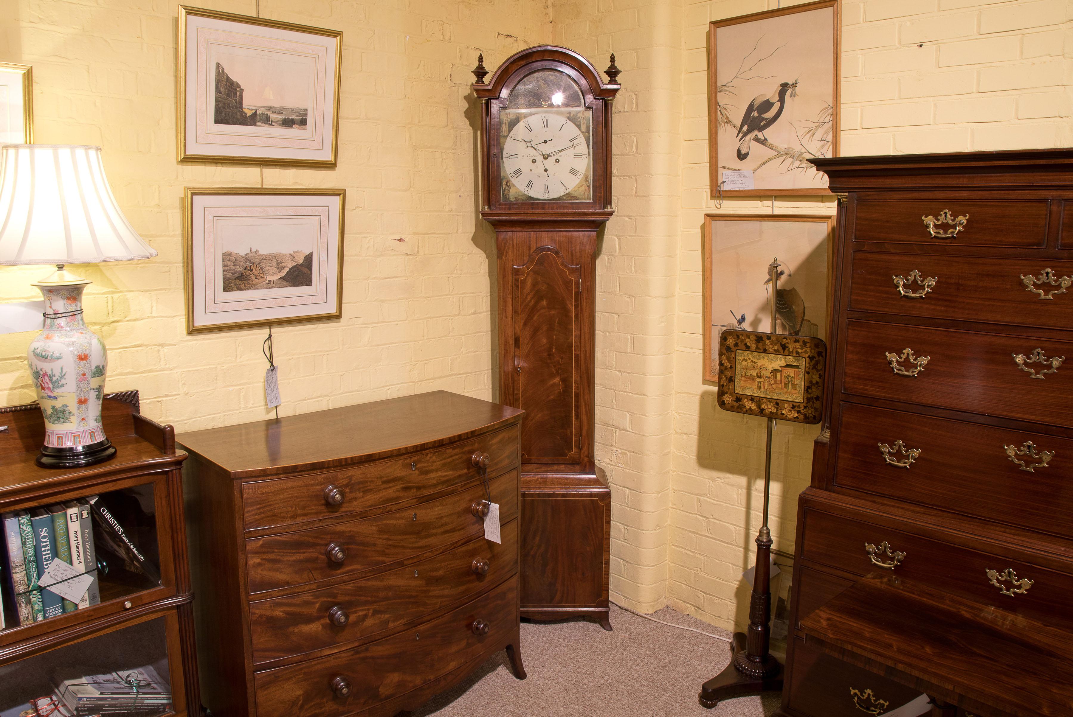 Late Georgian Mahogany Longcase Clock, circa 1800 For Sale 6