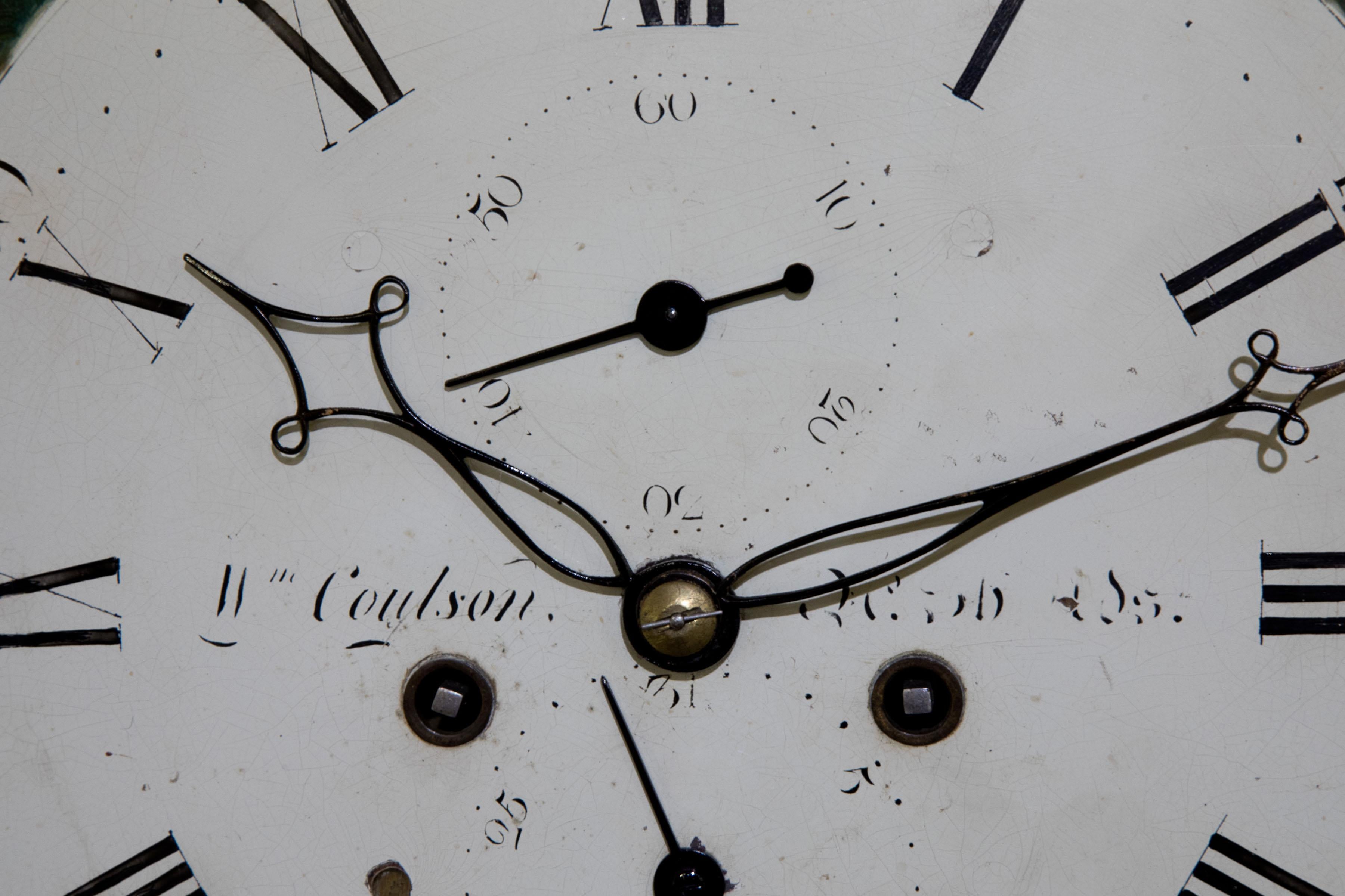 Late Georgian Mahogany Longcase Clock In Good Condition For Sale In Salisbury, GB