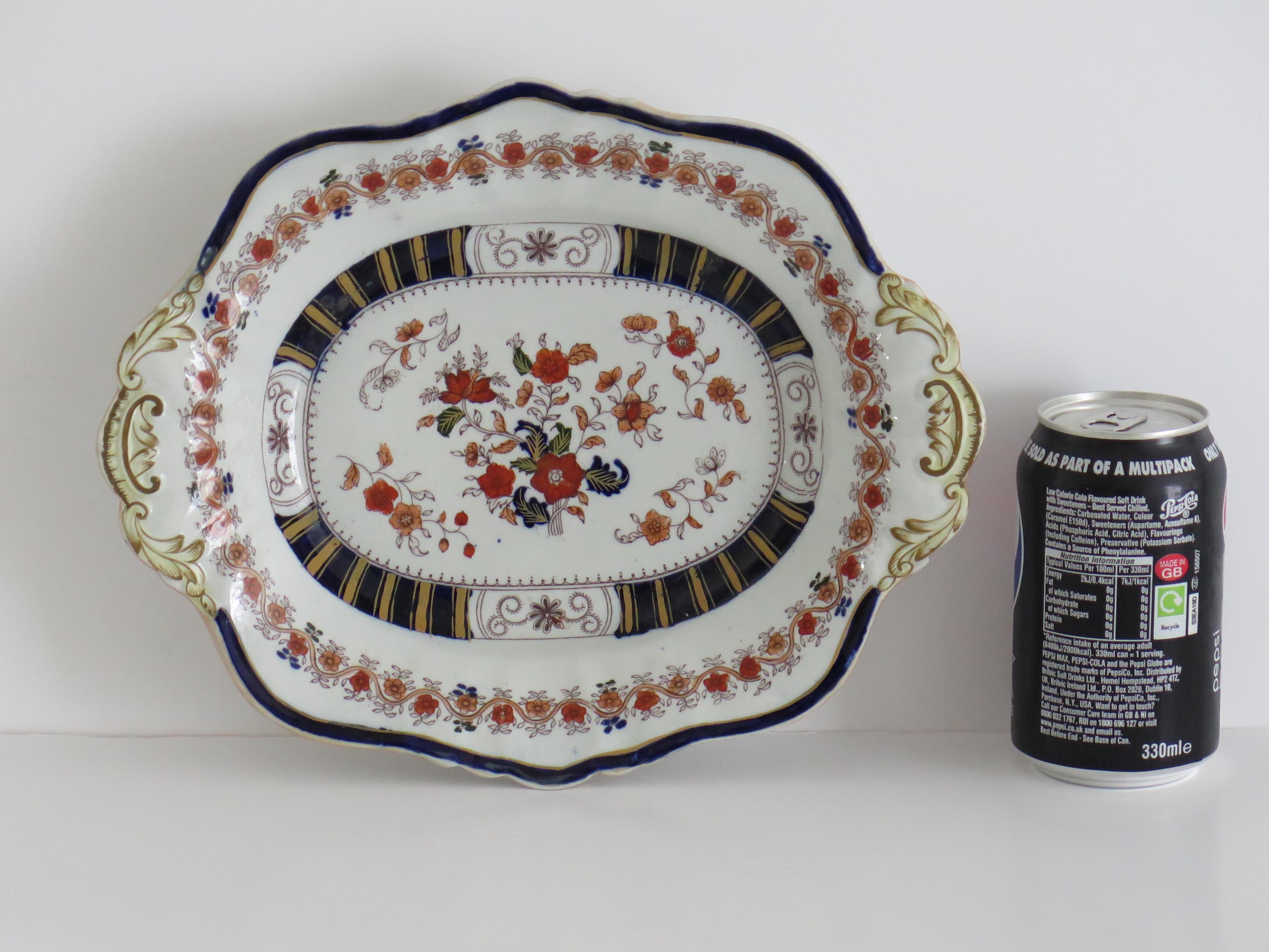 Late Georgian Masons Ironstone Serving Dish in Floral Pattern, Circa 1830 For Sale 5