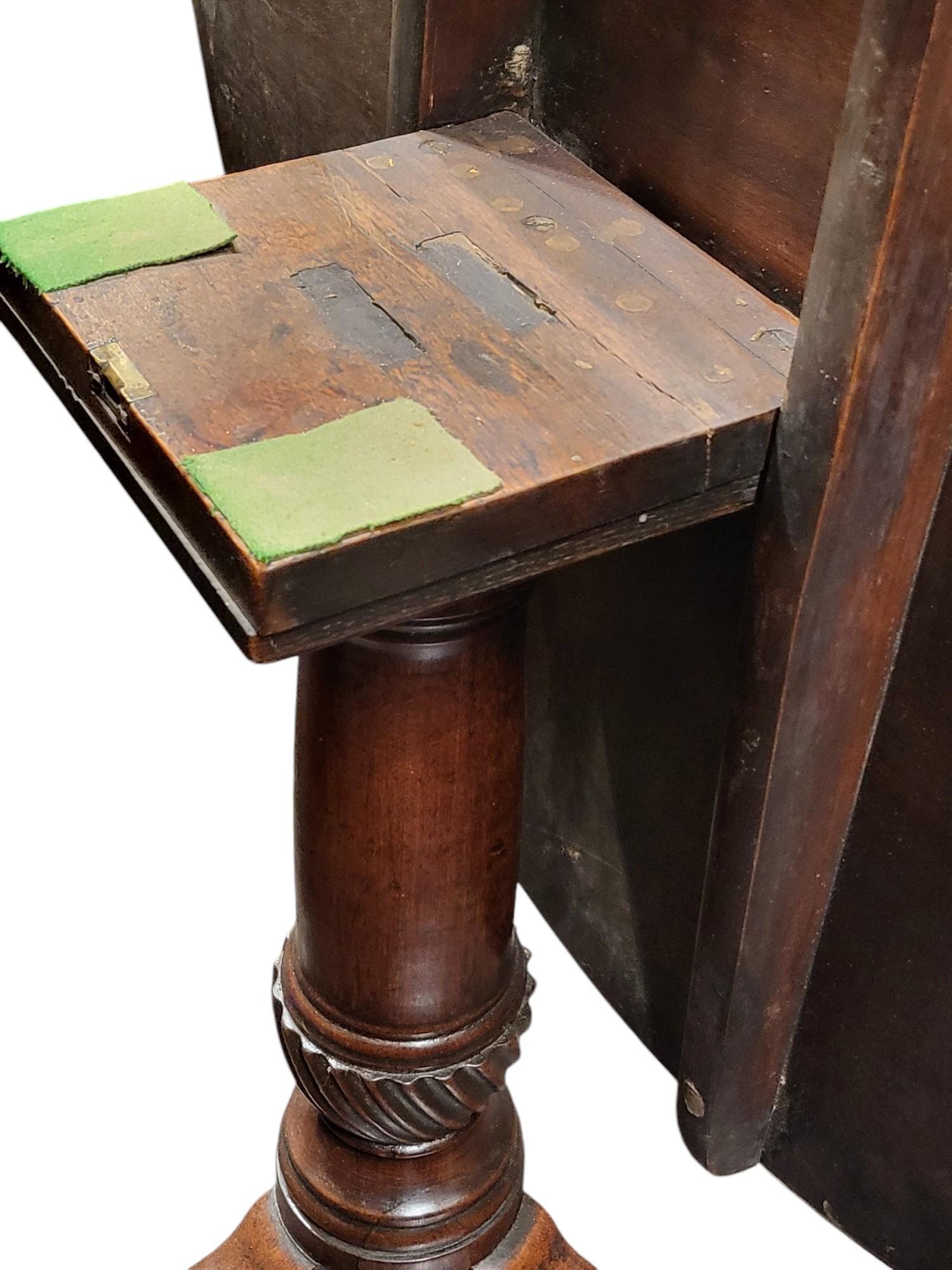 A Late Eighteenth Century Breakfast Table
Beautiful Repolish Top Sat on a Gun Barrel Stem and Four Splayed Legs 
Dated C1780s