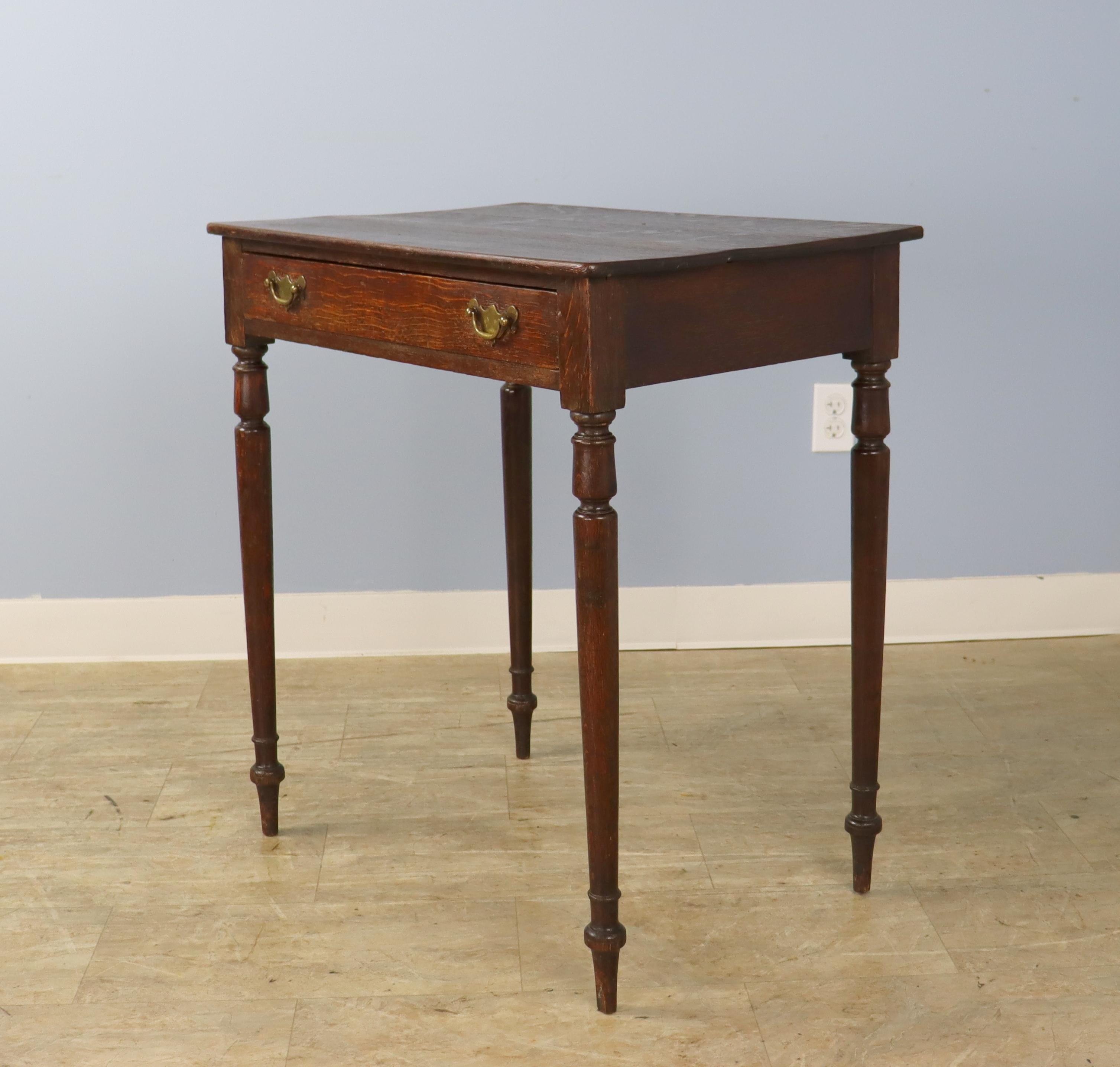 Late Georgian Oak Side Table In Good Condition In Port Chester, NY