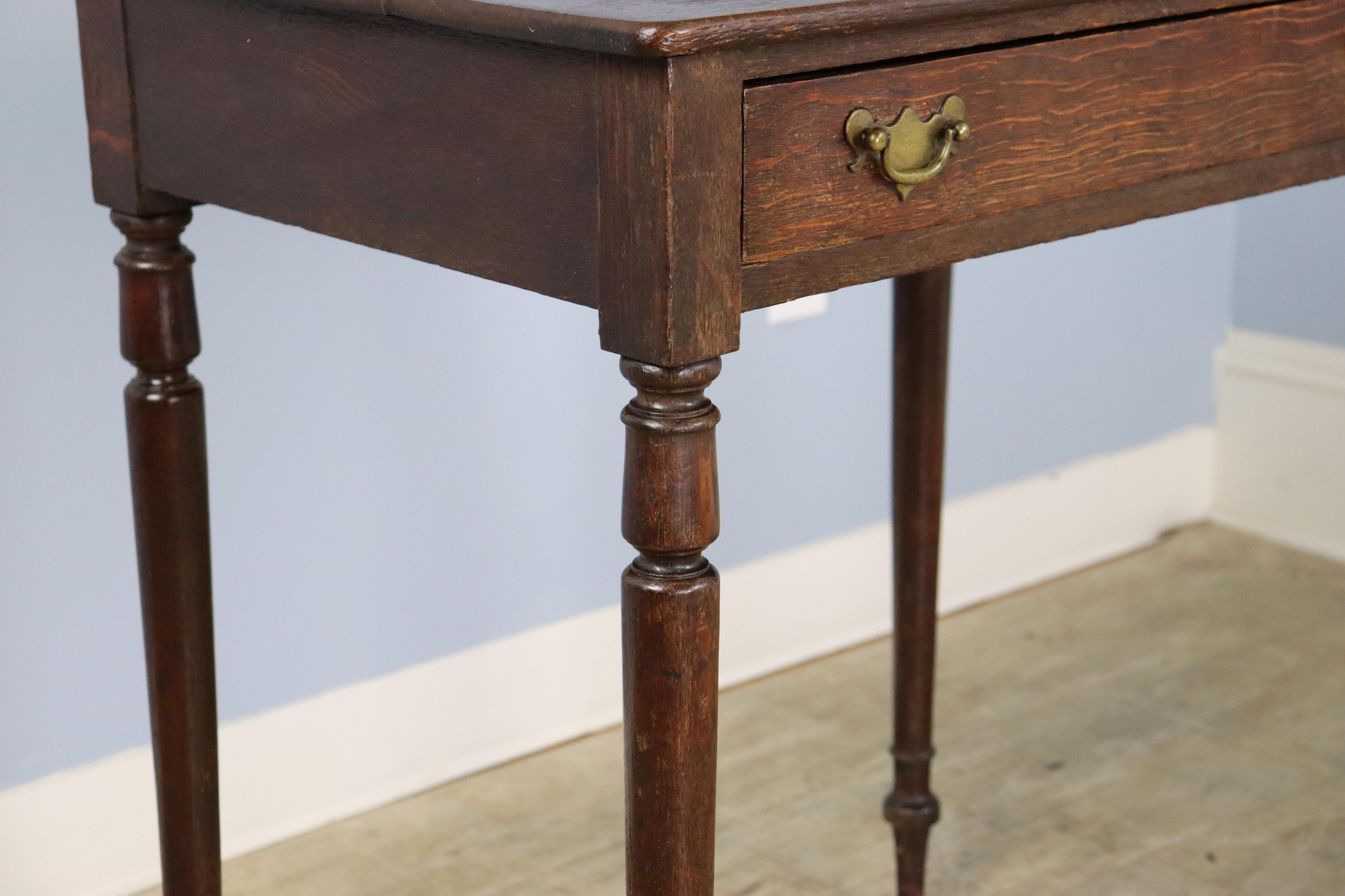 Late Georgian Oak Side Table 1