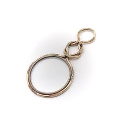 Late Georgian Pinchbeck Quizzing Glass Pendant
