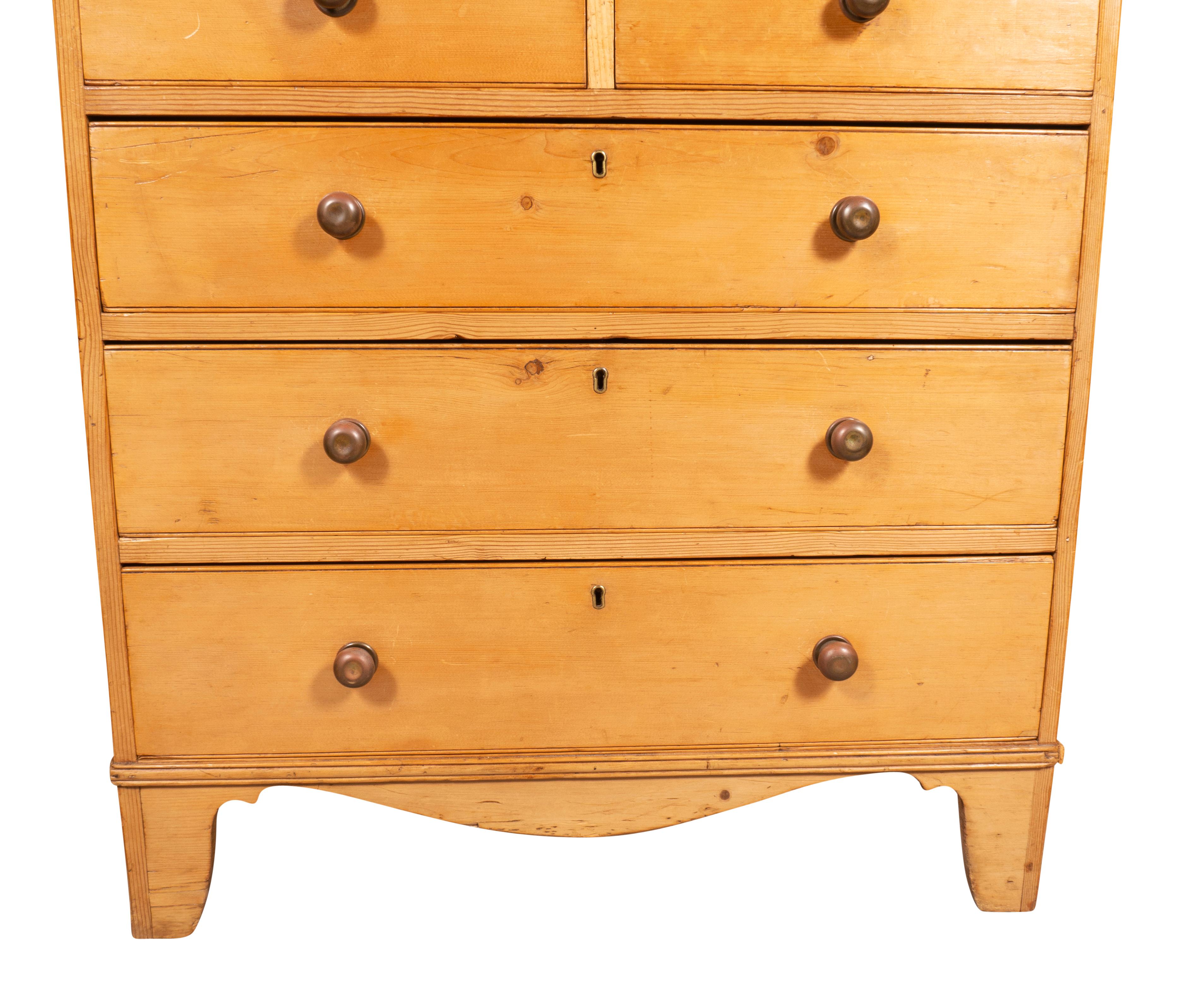 Late Georgian Pine Chest of Drawers 5