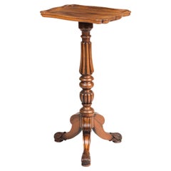 Antique Late Georgian Rosewood Tripod Side Table Attributed to Gillows