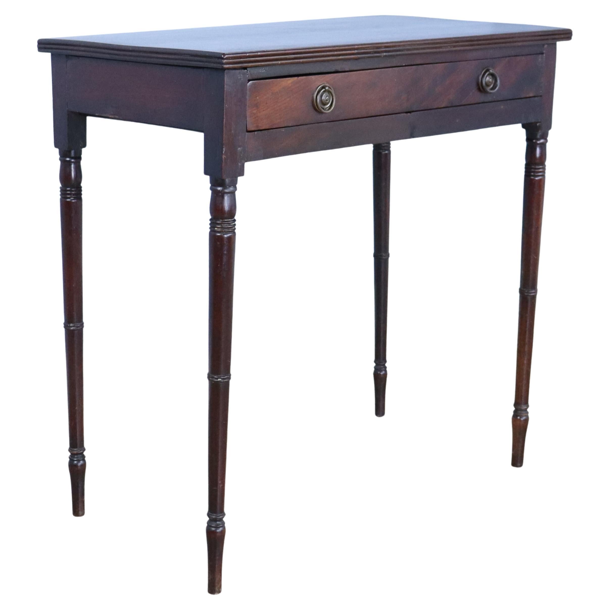 Late Georgian Spider Leg Mahogany Side Table For Sale