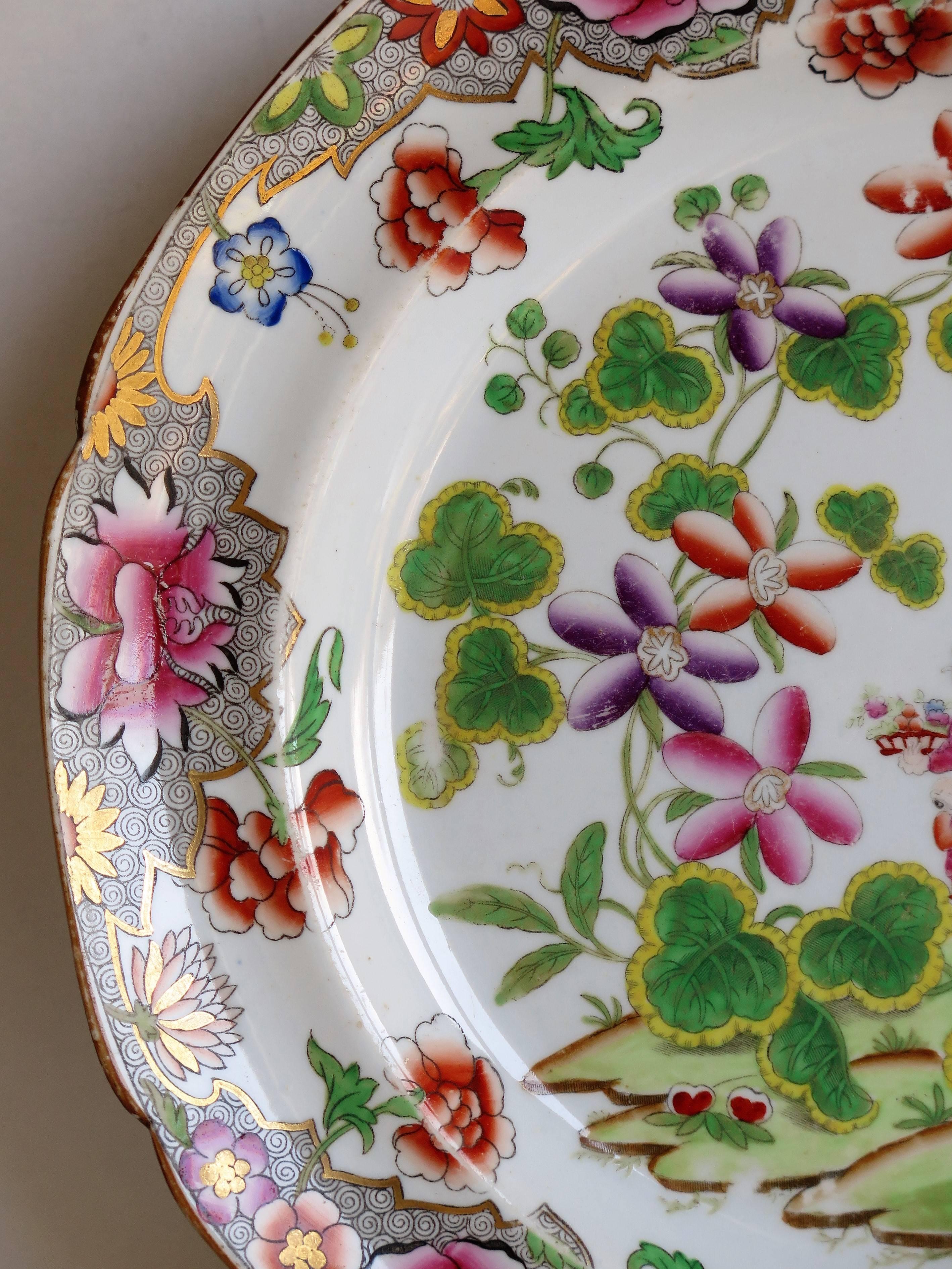 Late Georgian Spode Ironstone Plate Chinoiserie Pattern No. 3703, circa 1820 In Good Condition In Lincoln, Lincolnshire