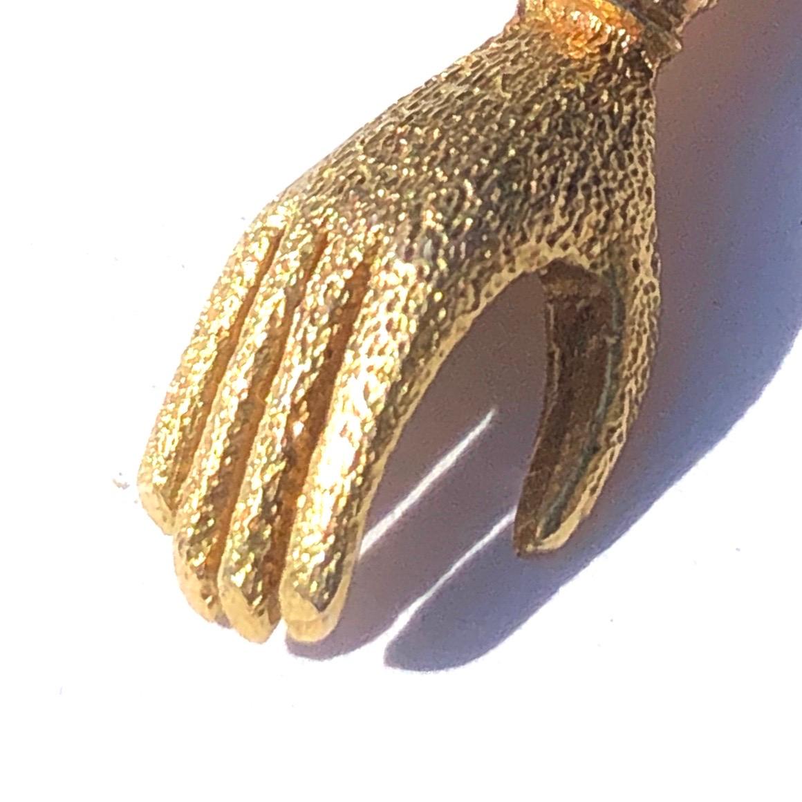 Spätgeorgianischer Türkis und 15 Karat Gold Handanhänger im Zustand „Gut“ im Angebot in Chipping Campden, GB