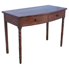 Late Georgian Two Drawer Bowfront Server or Desk