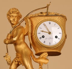 Horloge de cheminée de la fin de l'époque gustavienne Gustaf Undén