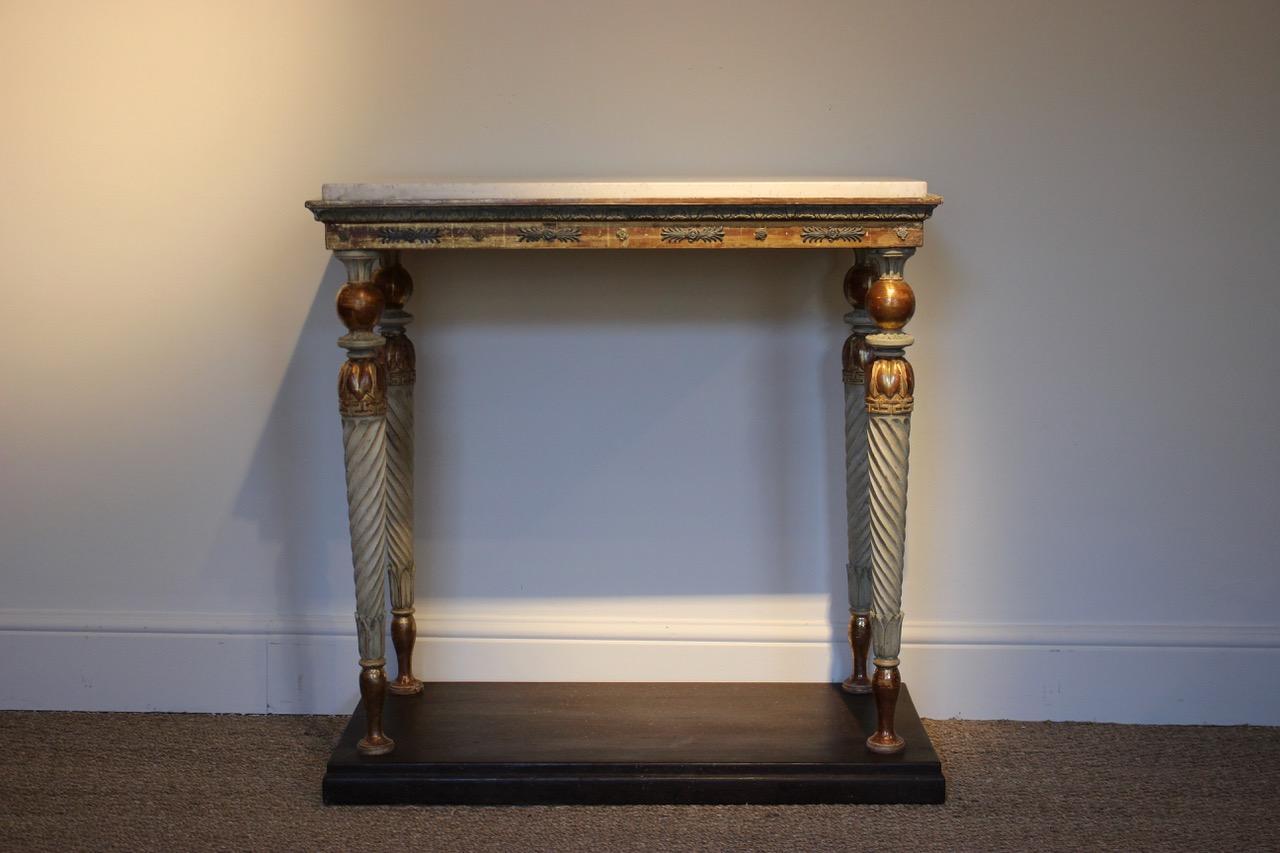 Early 19th Century Late Gustavian Swedish Console Table, circa 1800 For Sale