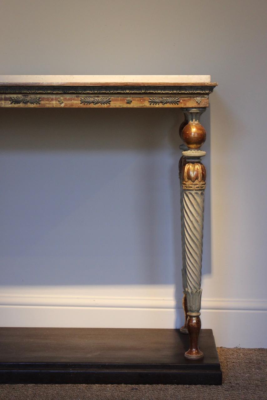 Wood Late Gustavian Swedish Console Table, circa 1800 For Sale