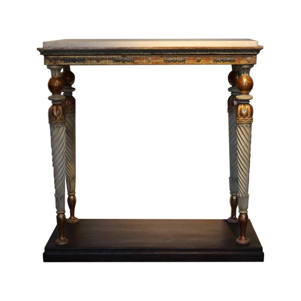 Late Gustavian Swedish Console Table, circa 1800 For Sale