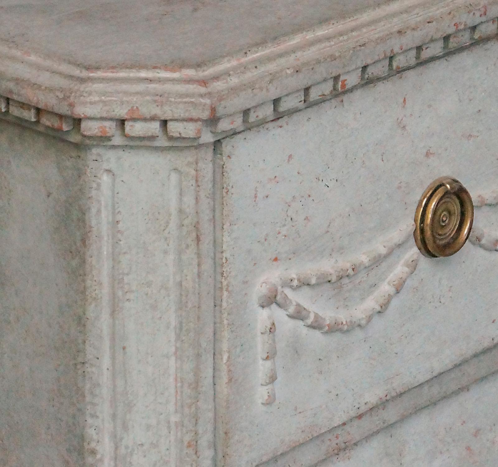 Wood Late Gustavian Three Drawer Chest