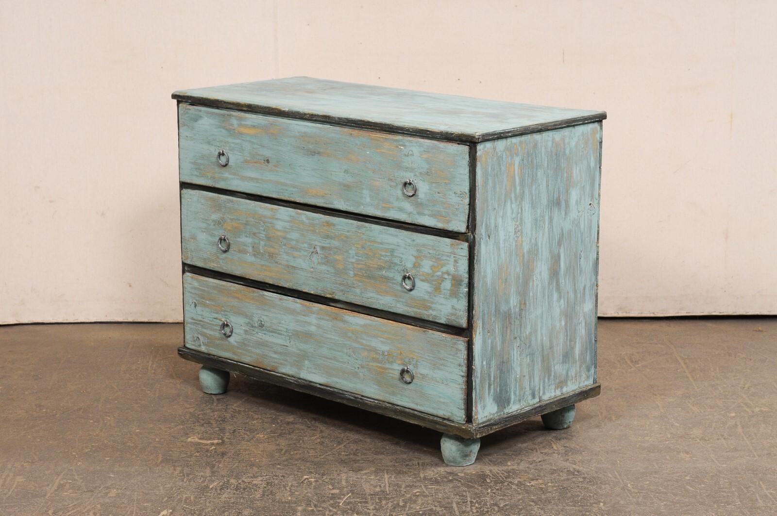 A.I.C. Commode française, couleur aqua clair en vente 4