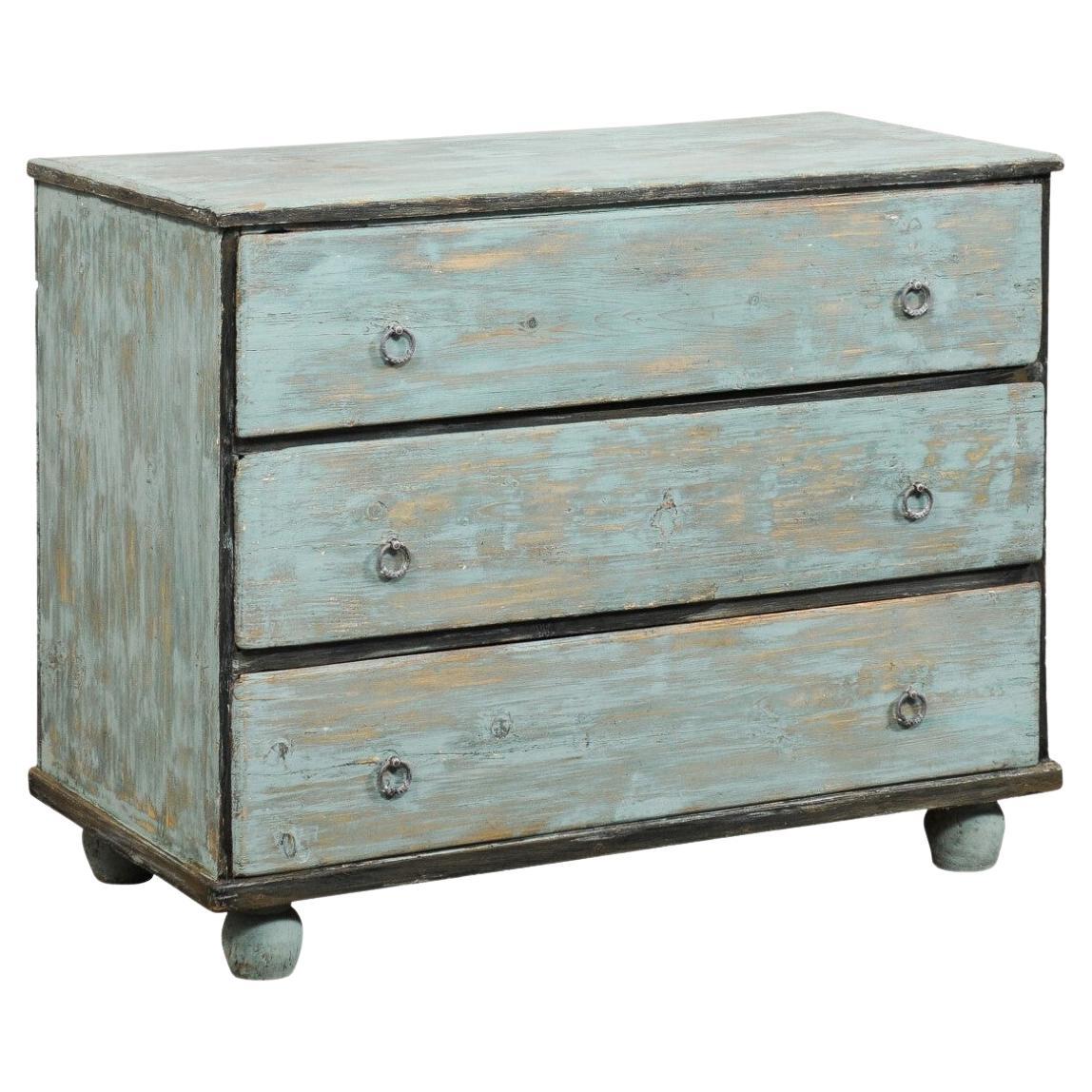 A.I.C. Commode française, couleur aqua clair en vente