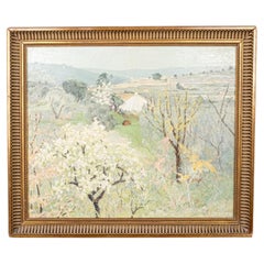 Late impressionism oil on canvas painting, by Isabeau, France, early 20th