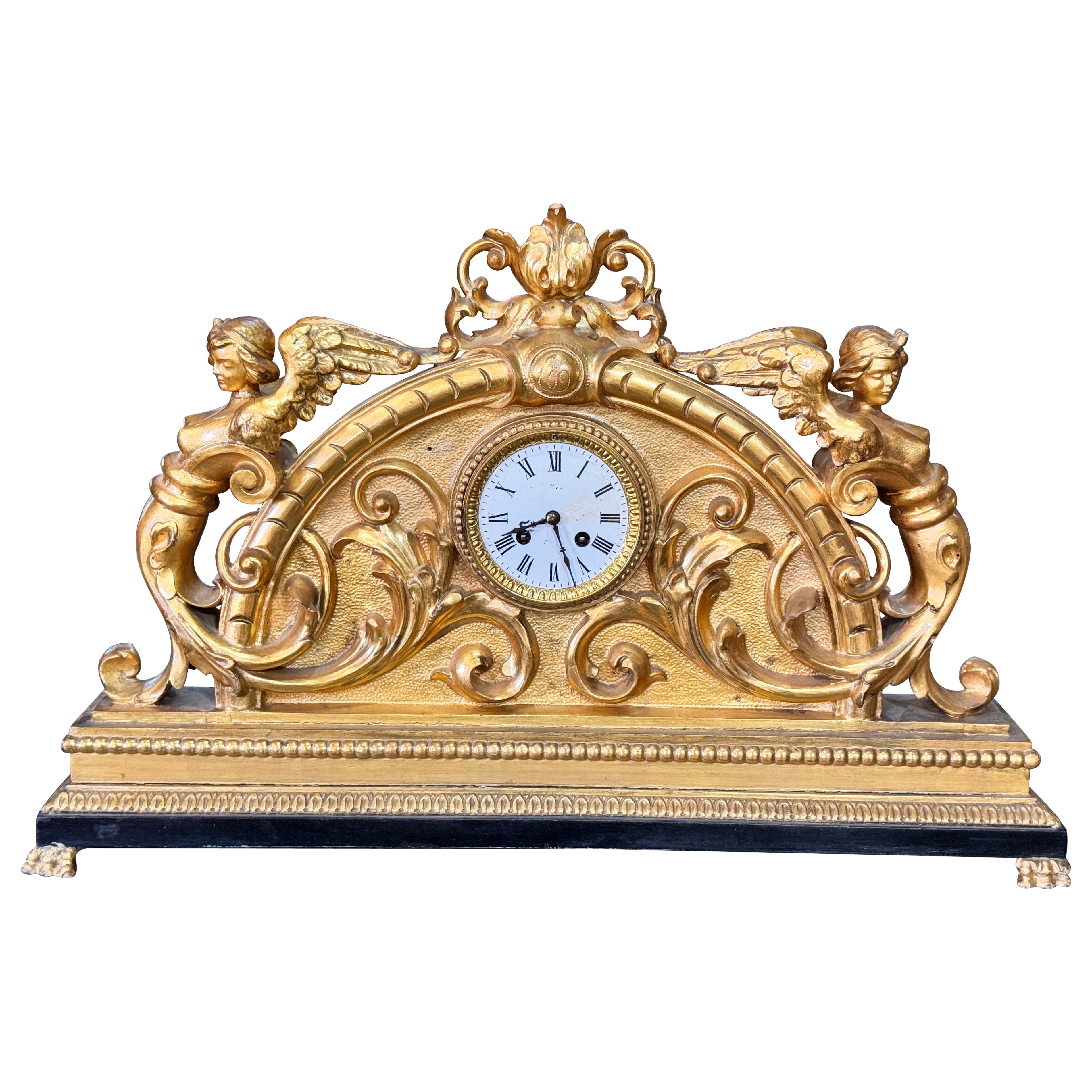 Late Louis XV mantel clock, dated 1779 For Sale