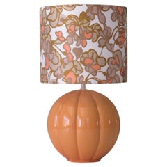Late MC Table Lamp in Ceramic by Bellino Lighting with Custom-Made Lampshade