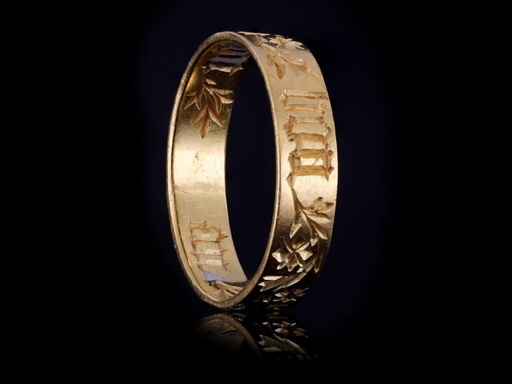 Women's or Men's Late Medieval Engraved Posy Ring, 'For Good Love', Circa 15th Century. For Sale