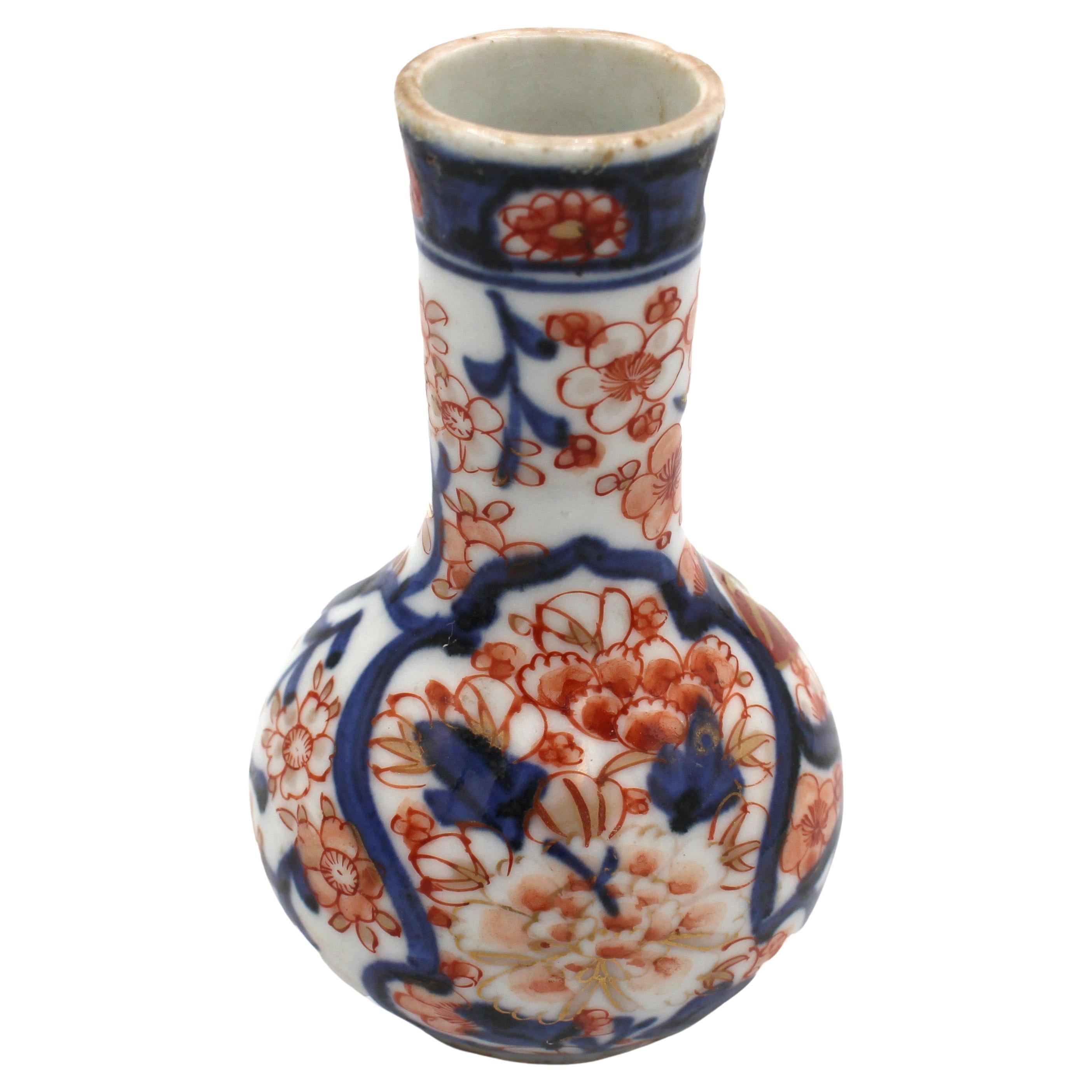 Late Meiji era, Circa 1870s Miniature Imari Vase, Japanese