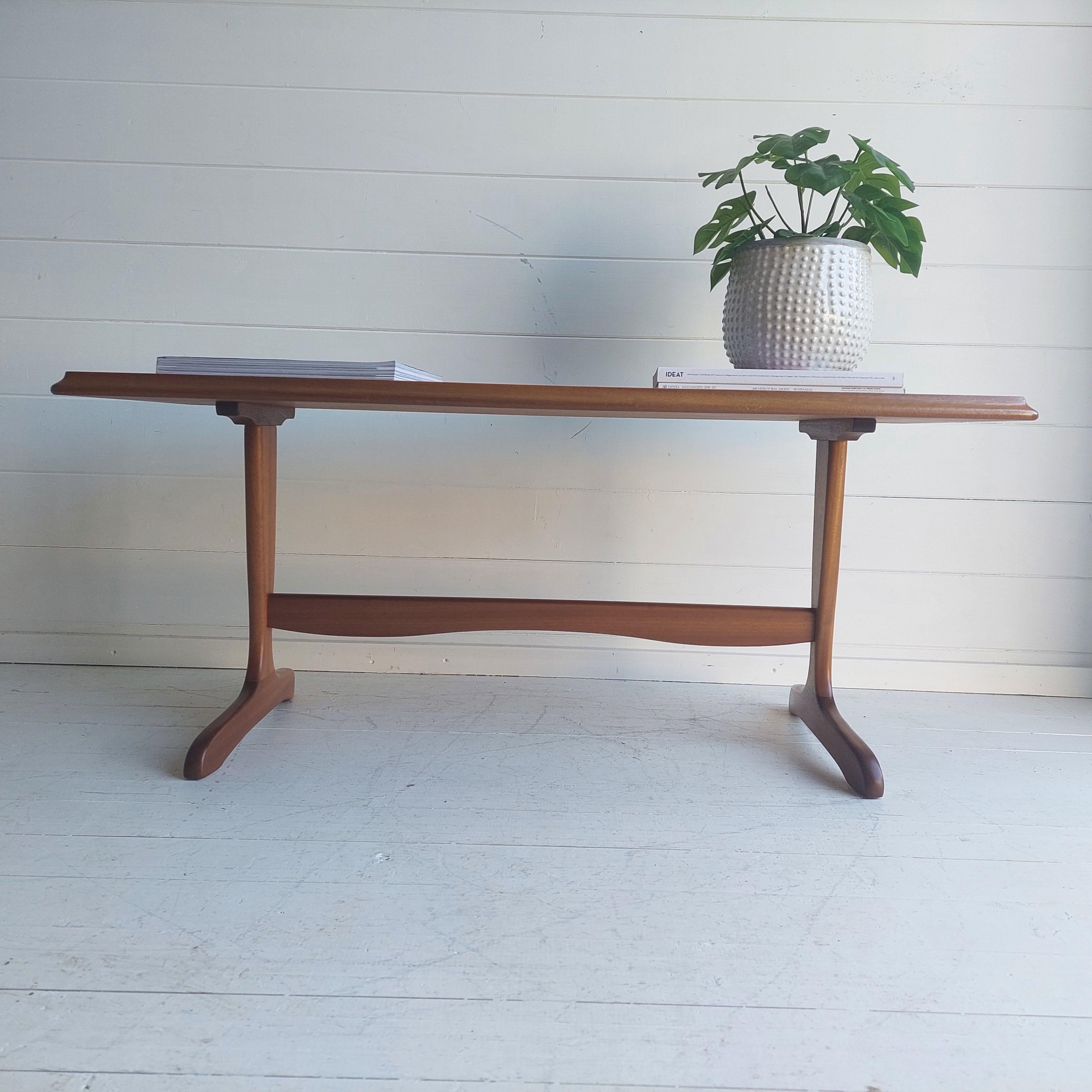 20th Century Late Mid Century Teak Coffee Table by Stucliffe Gplan Style, 80s For Sale