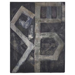 Late Modern Geometric Abstract Oil-on-canvas