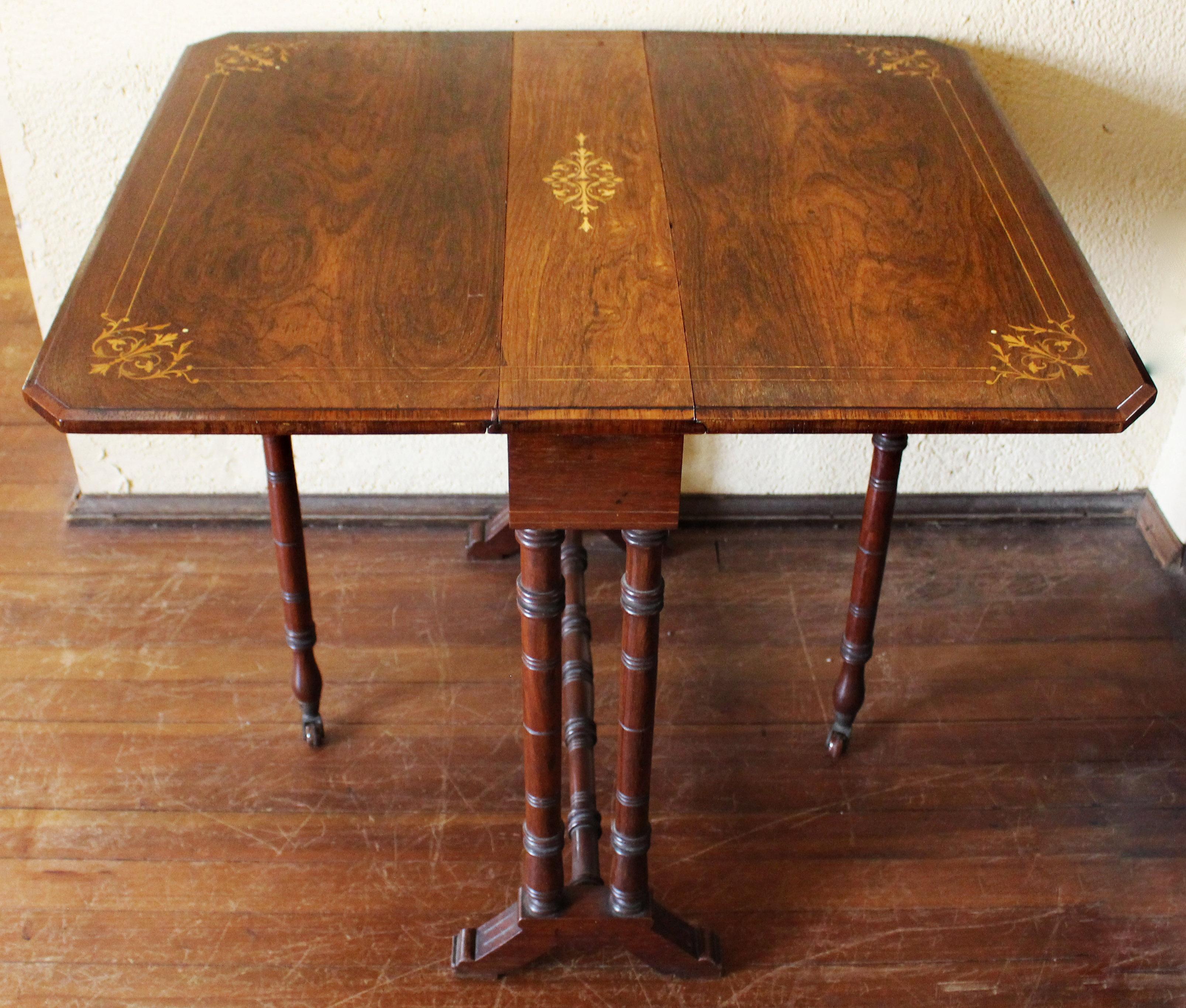Wood Late Nineteenth Century English Sutherland Table