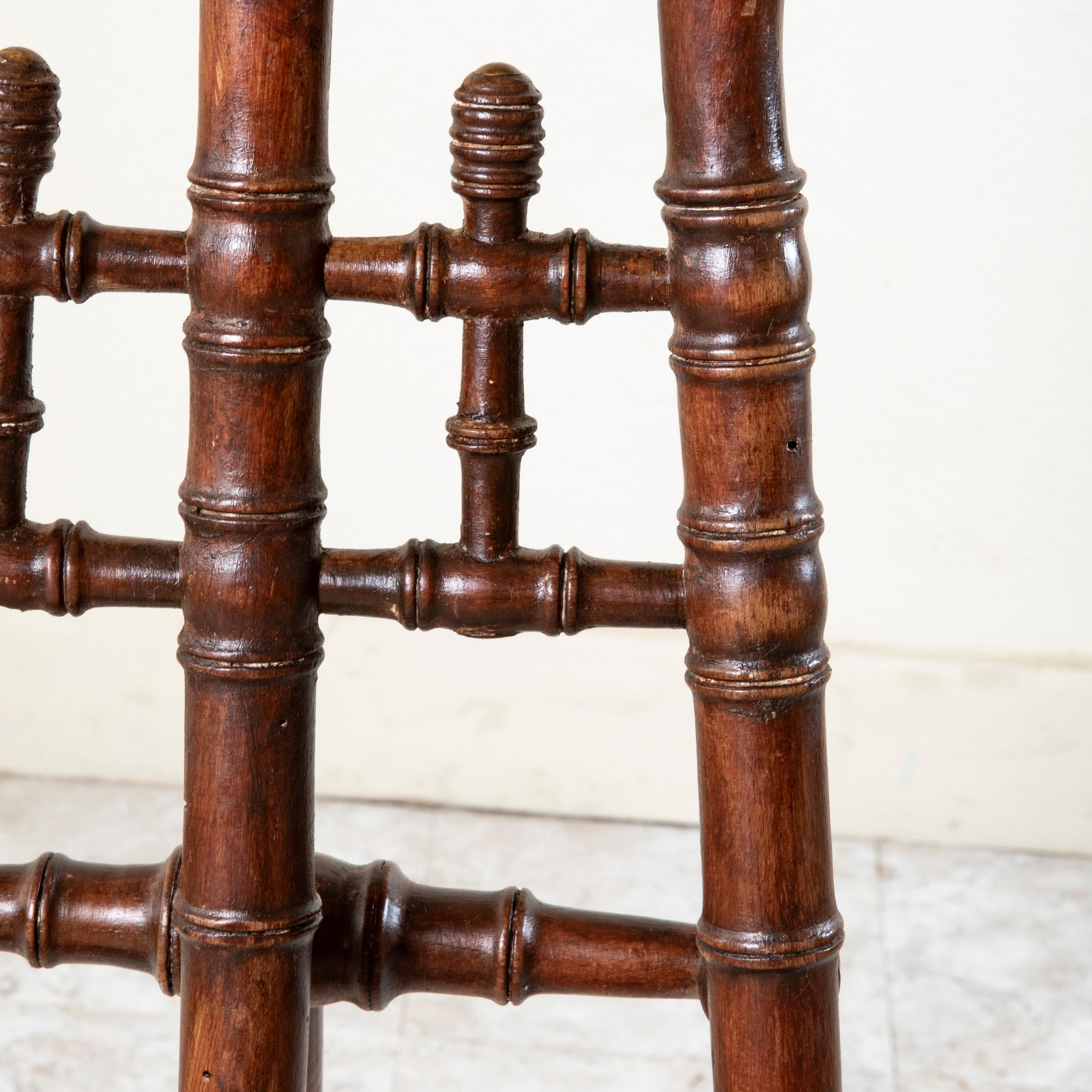 Late Nineteenth Century French Faux Bamboo Easel For Sale 7