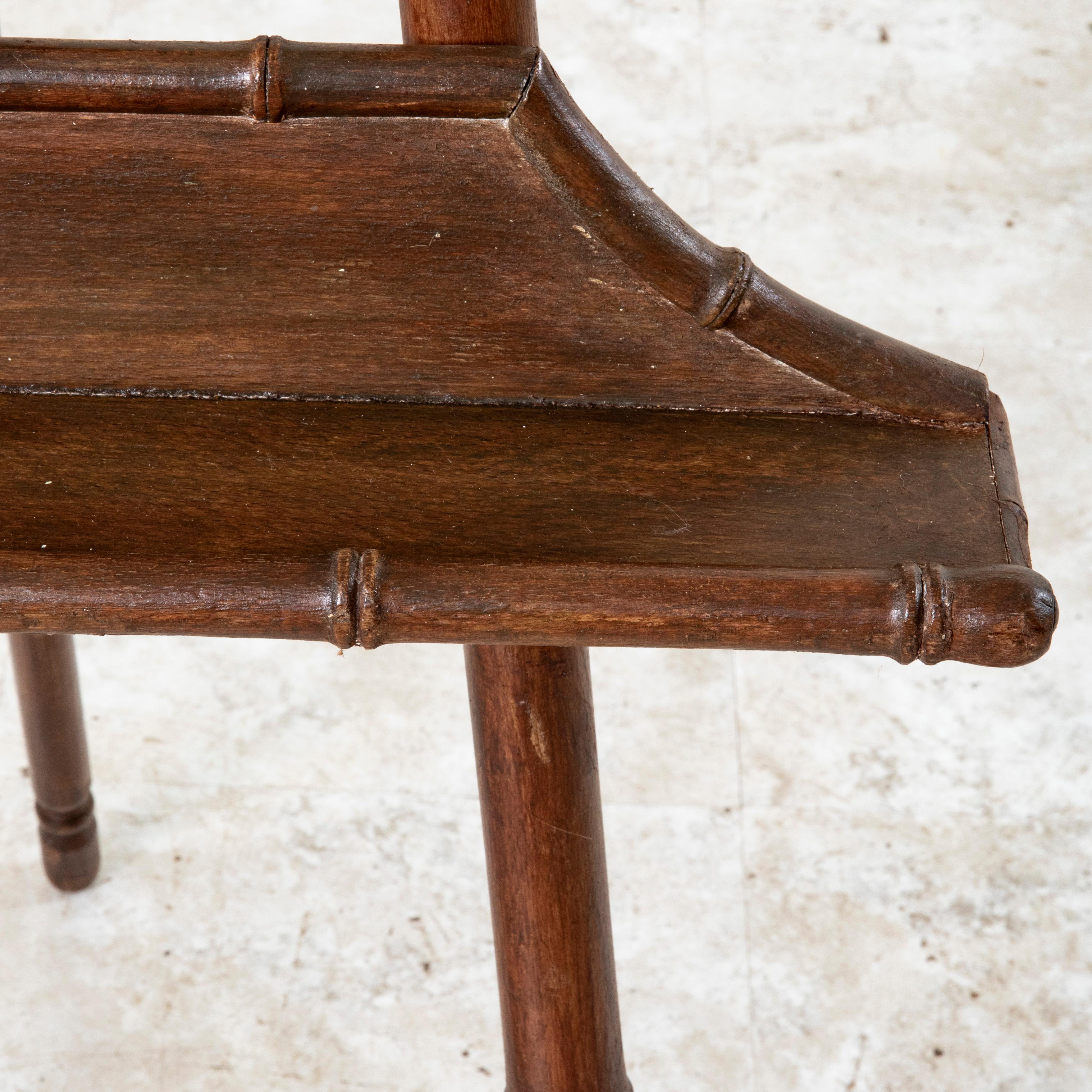 Late Nineteenth Century French Faux Bamboo Easel For Sale 8