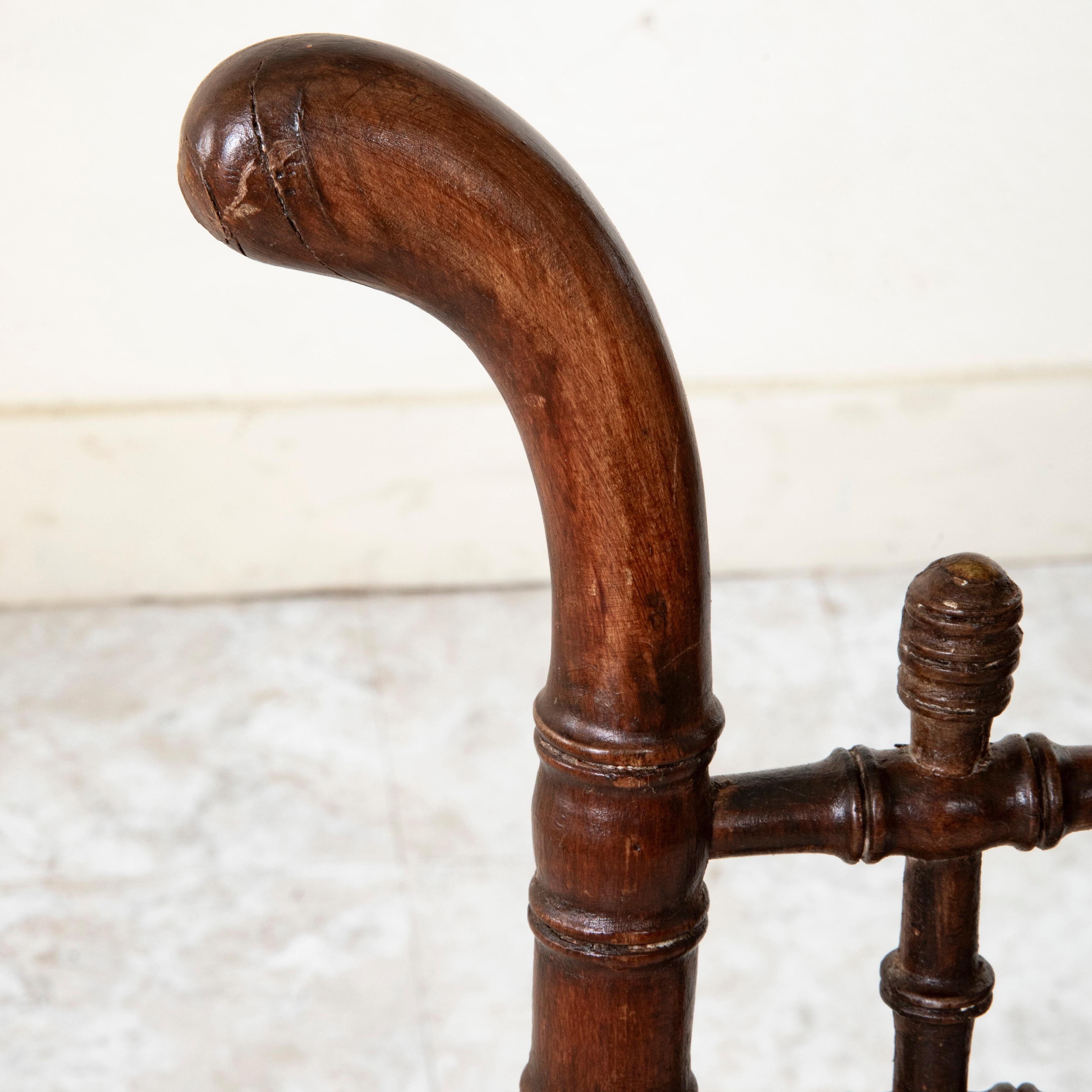 Late Nineteenth Century French Faux Bamboo Easel For Sale 5