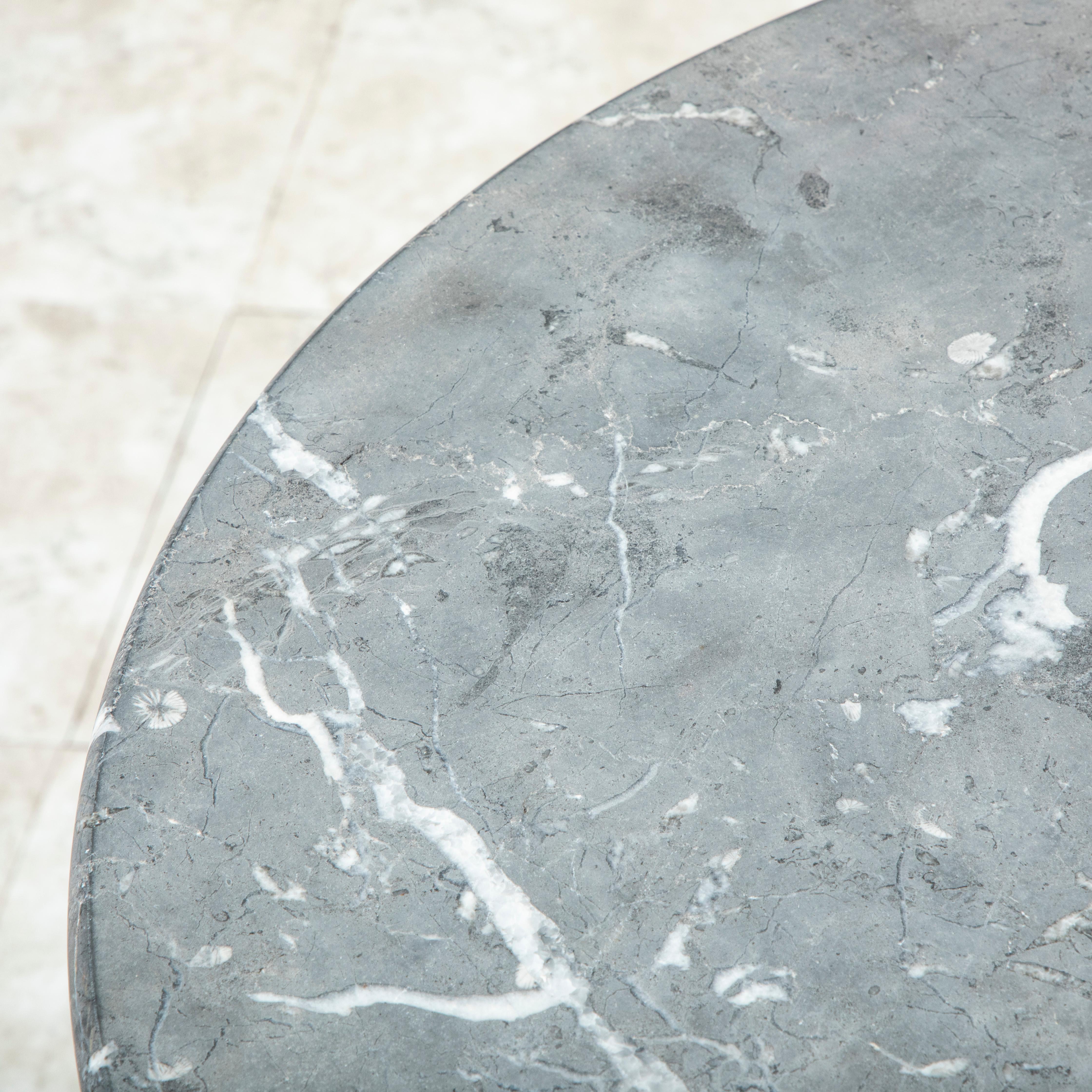 Late Nineteenth Century French Round Iron and Marble Bistro Table or Cafe Table 3