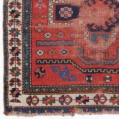 Late of 19th Century Antique Caucasian Fahrola Rug