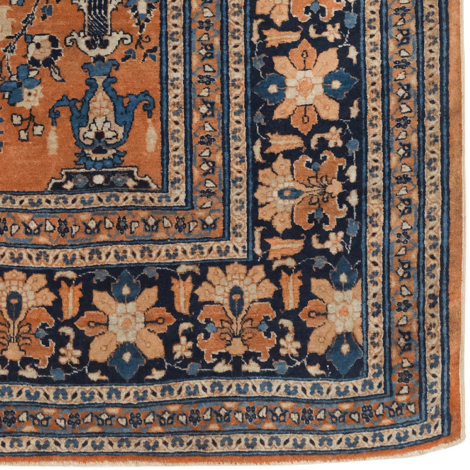 Tappeto antico Hadji Jalili Tabriz della fine del XIX secolo In condizioni buone in vendita a Sultanahmet, 34