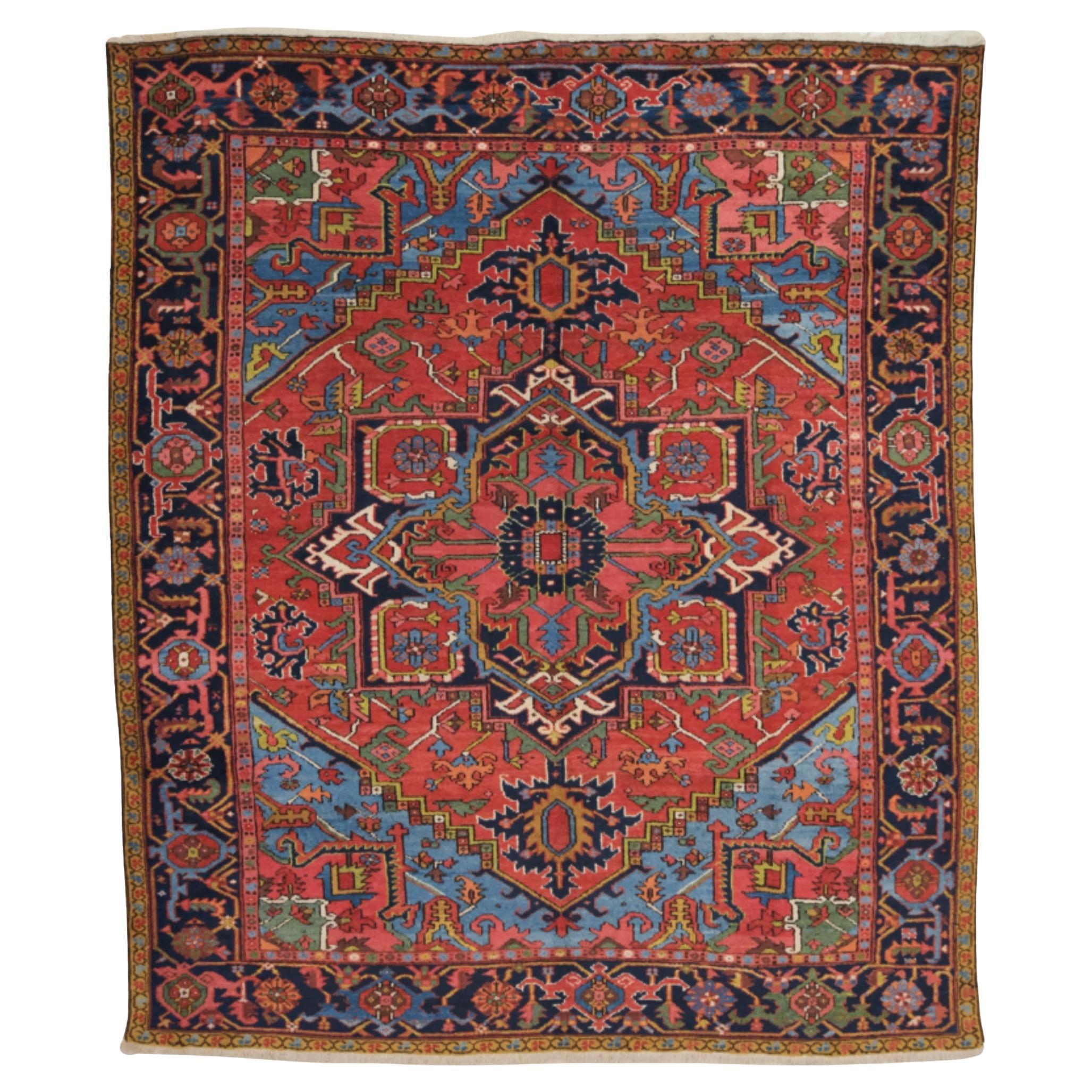 Late of 19th Century Antique Persian Heriz Carpet