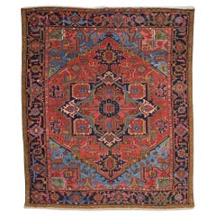 Late of 19th Century Antique Persian Heriz Carpet