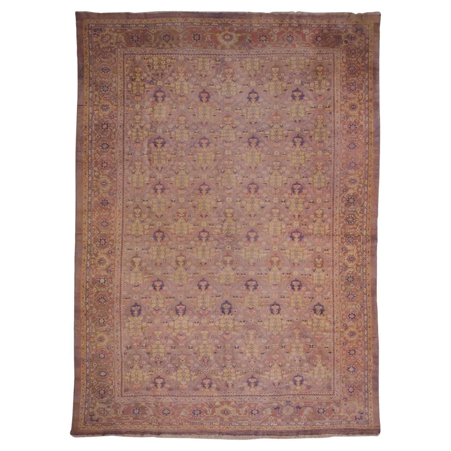 Fin du 19e siècle Tapis persan ancien Mahal en vente