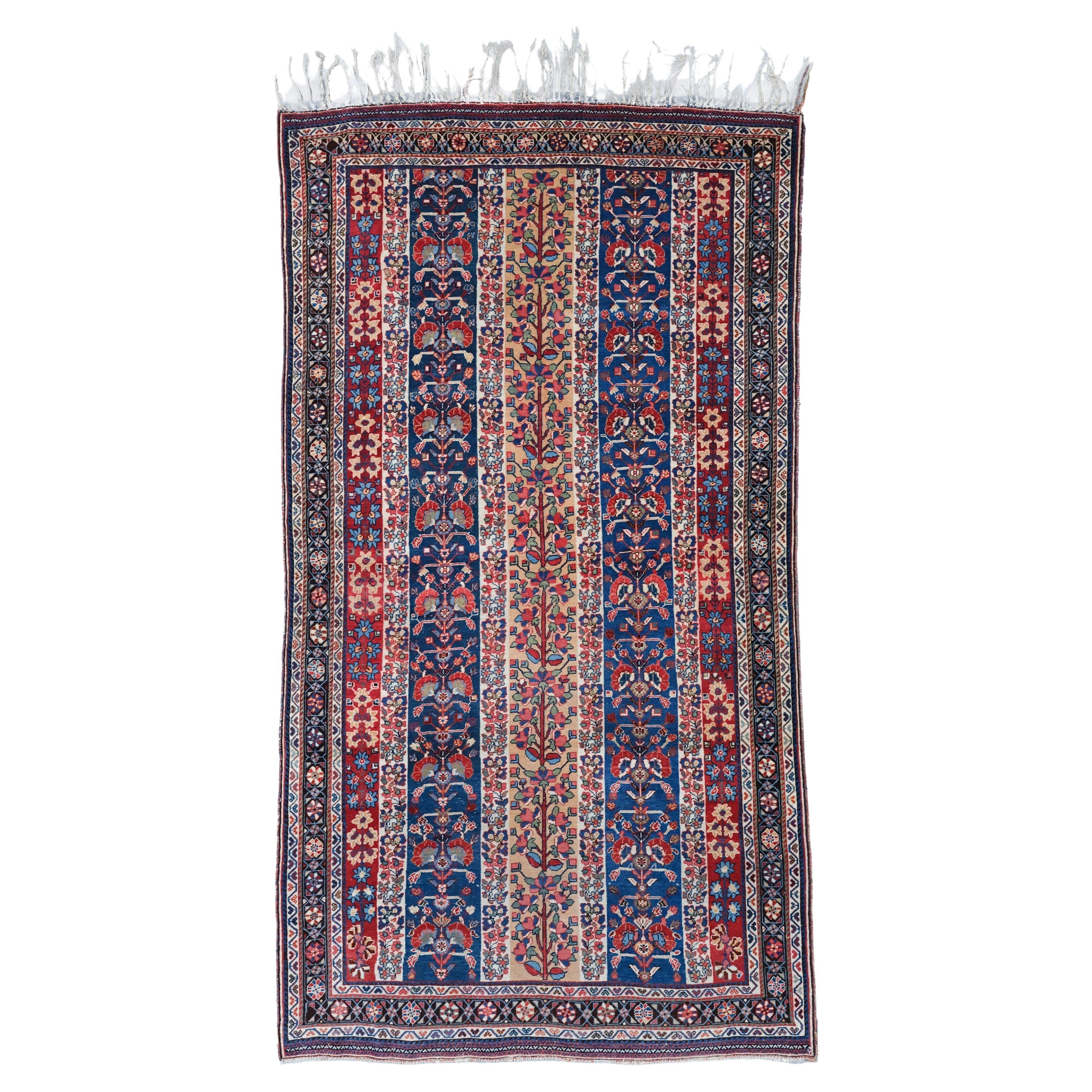 Late Of 19th Century Antique Qashqai Rug - Antique Wool Area Rug