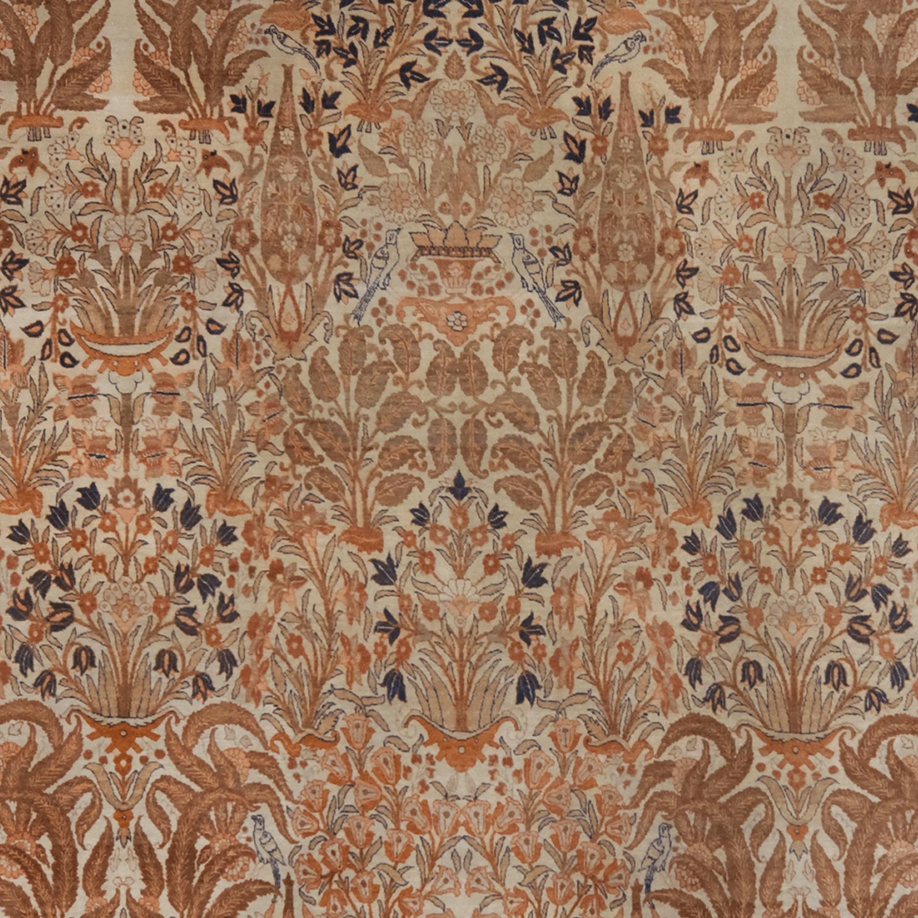 Perse Tapis Tebriz antique de la fin du 19e siècle en vente