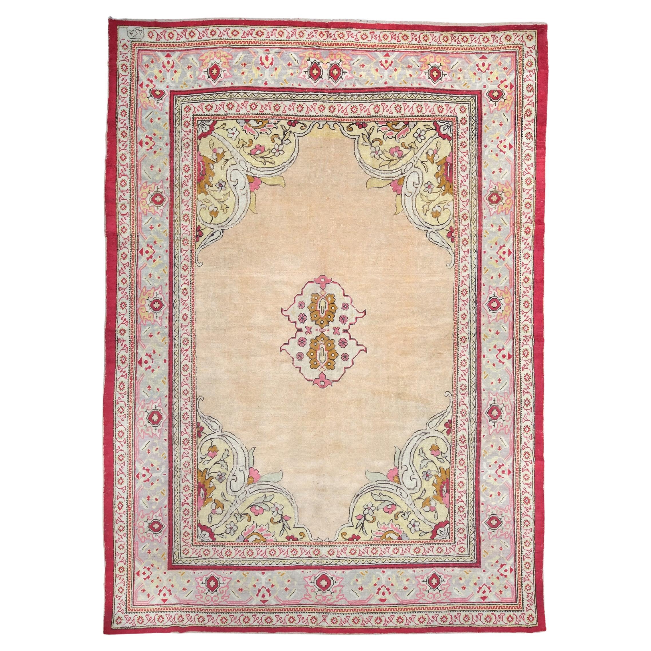 Late Of 19th Century Feshane Carpet - Antique Turkish Carpet, Wool Area Carpet